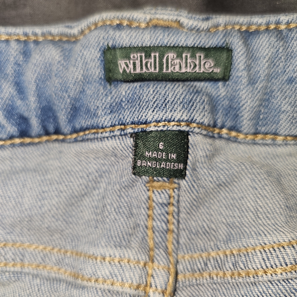 Wild Fable Light Blue Denim Skirt Sz6